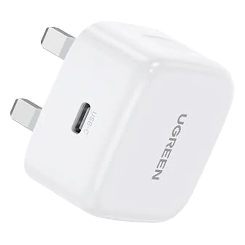 UGREEN CD137 20W  Fast Charger UK + USB-C to Lightning Cable 1m Suit Mascom International.webp
